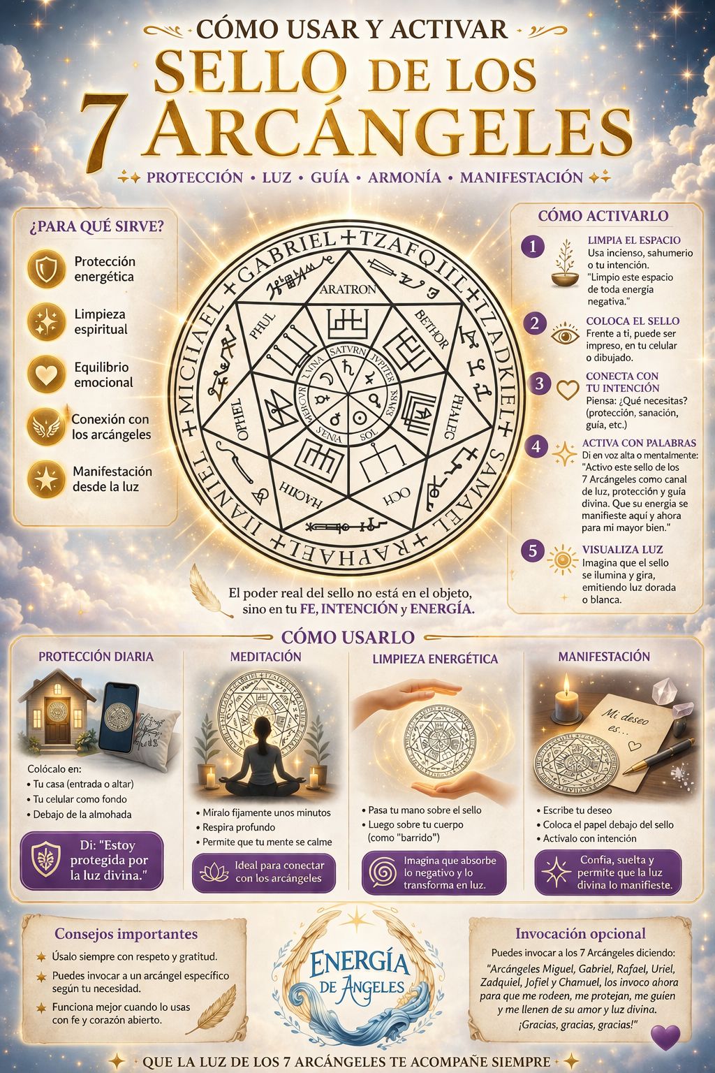 sello ritual 7 arcangeles
